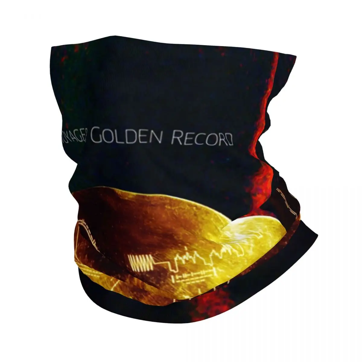 Voyager 1 Golden Record Neck Gaiter Women Men UV Face Shield Winter Exploration Probes Bandana Scarf for Ski