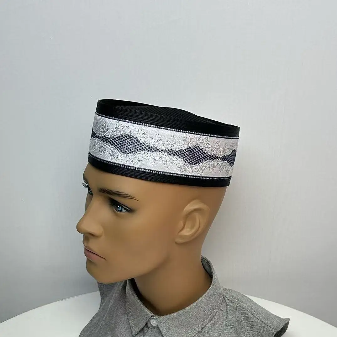 Malaysische Bootsmützen für Herren – Muslimische Kopfbedeckung, Türkei, Kipa, Kufi, Saudi-Arabien, Islamisches Gebet, Luxus, Sommer, Mesh 03672