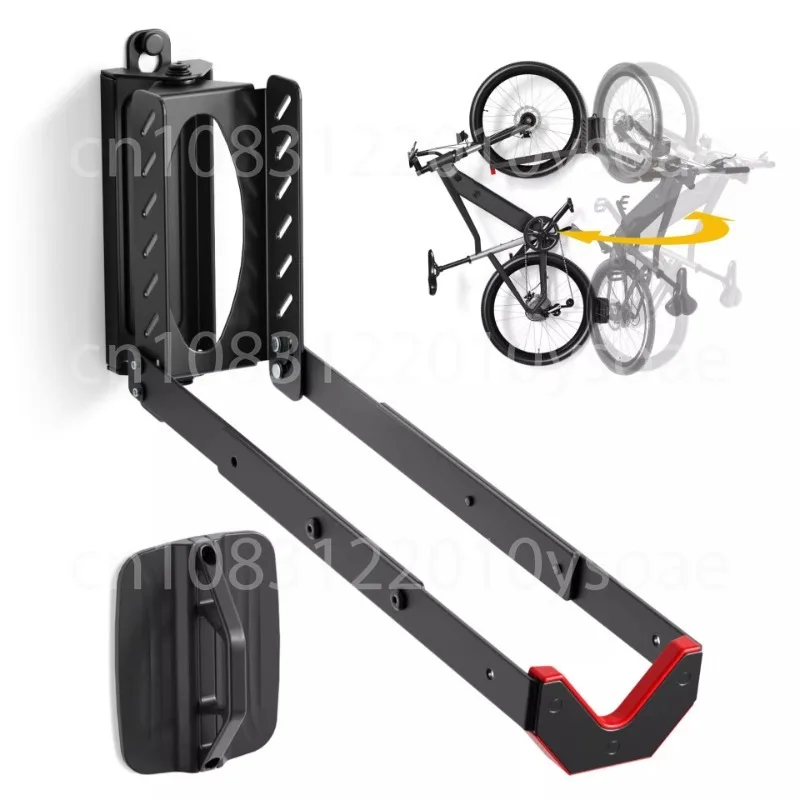 

Rotating bicycle wall hanger, a bicycle wall hanger that does not require lifting heavy objects, for garage use bicycles