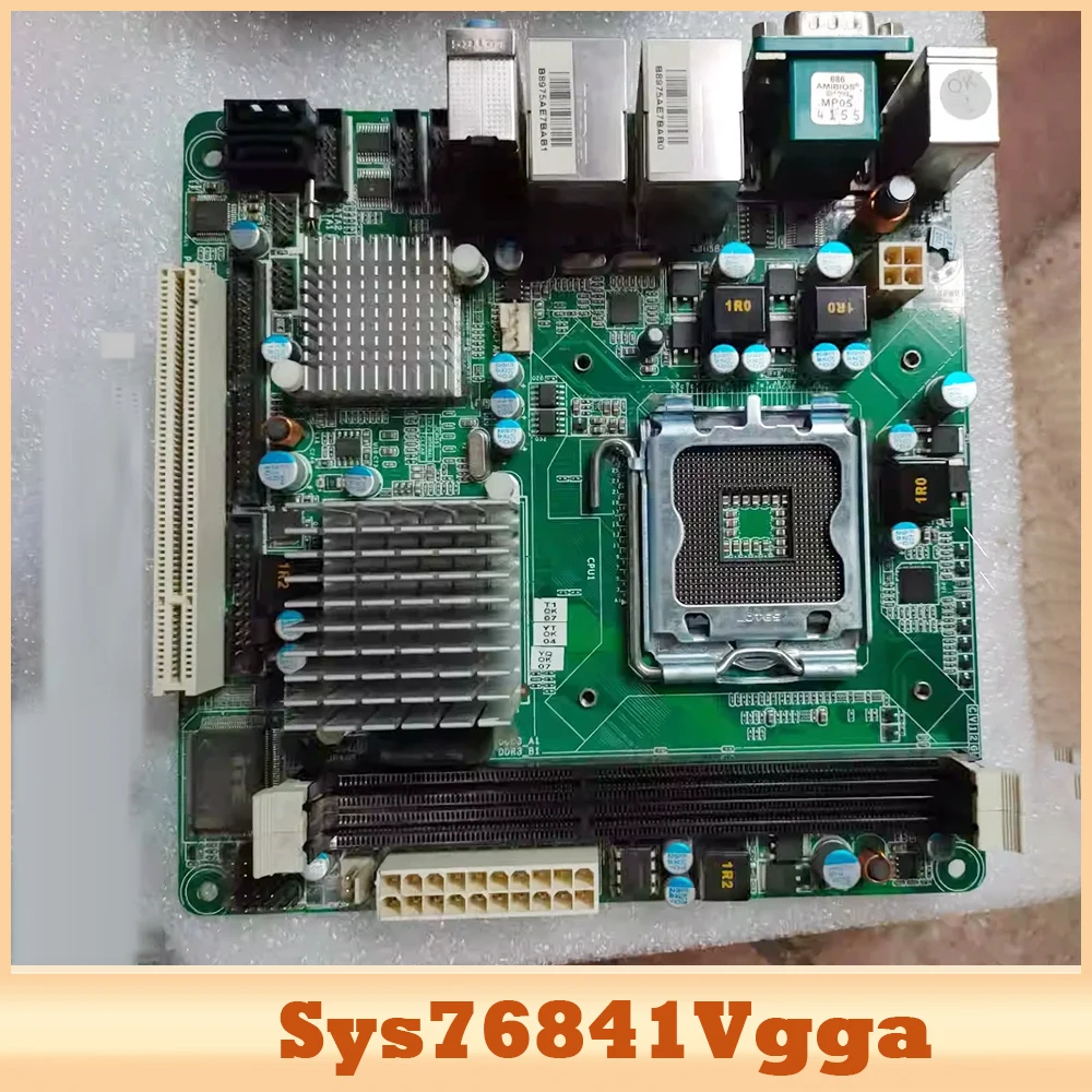 Sys76841Vgga For Axiomtek Dual Net/work Ports Mini-Itx Morherboard G41 Multi-Serial Port