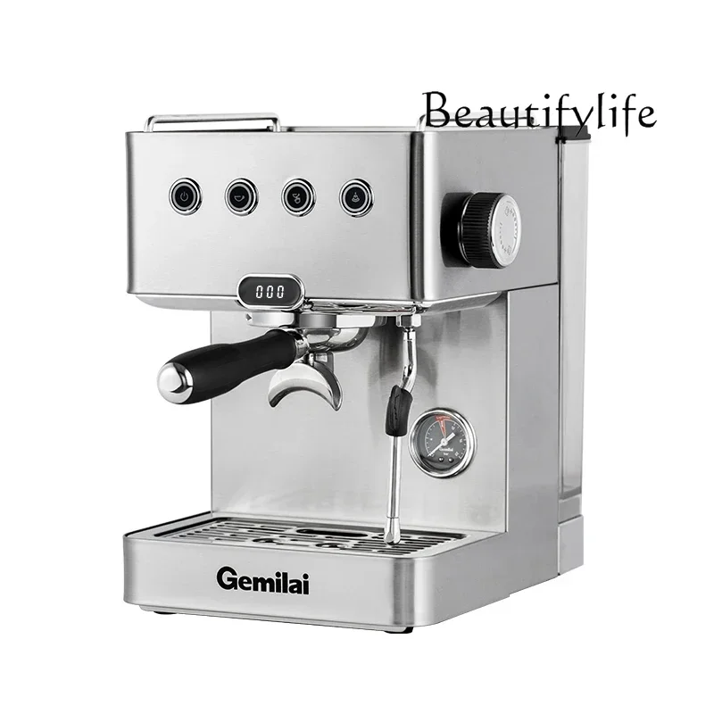 Home Coffee Machine Semi-Automatic Office Small Espresso Steam Milk Foam