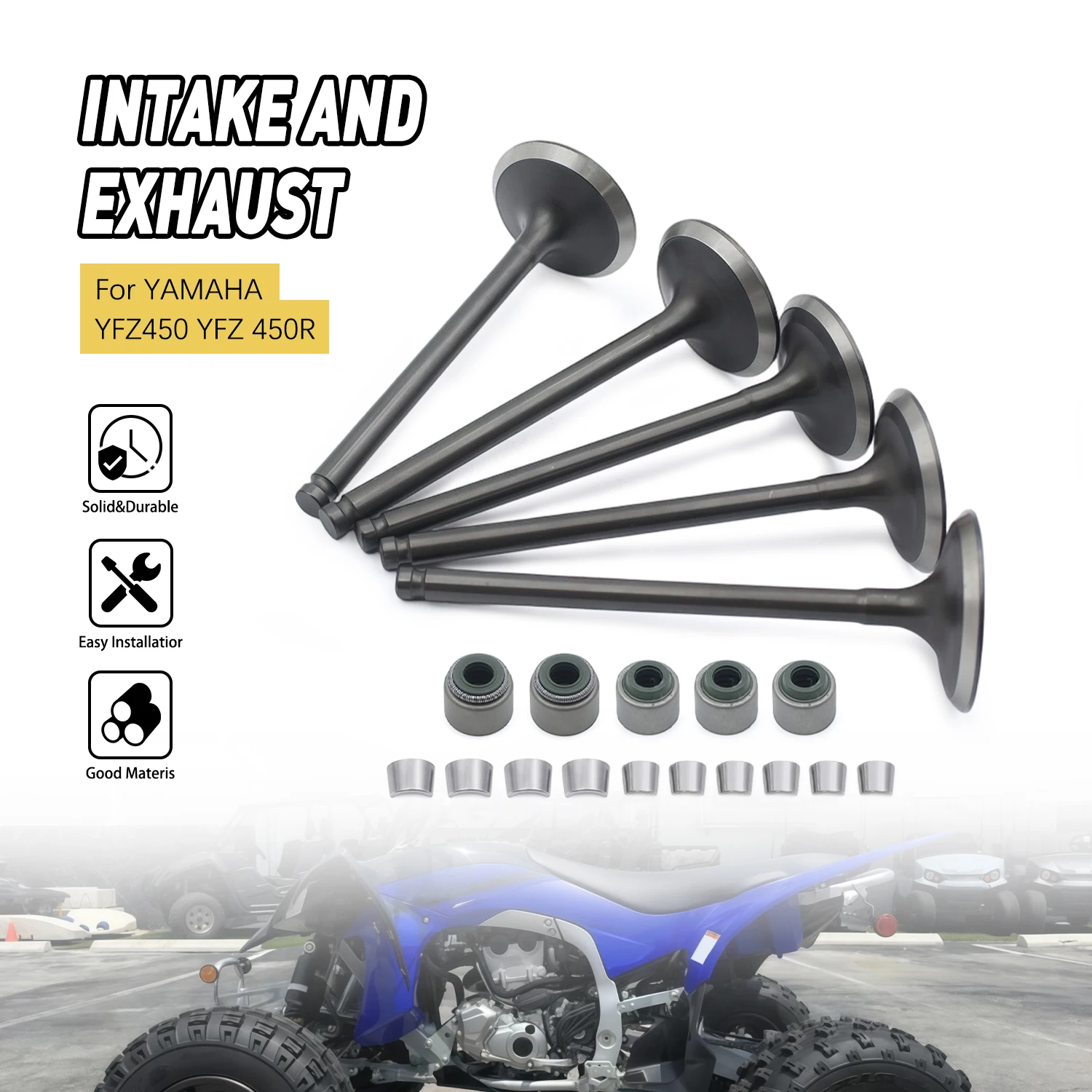 

Intake Valve Stem For Yamaha YFZ450X 2010-2011 YFZ450R SE 2010-2023 WR450F YZ450F Motorcycle Engine Parts Valve Stem