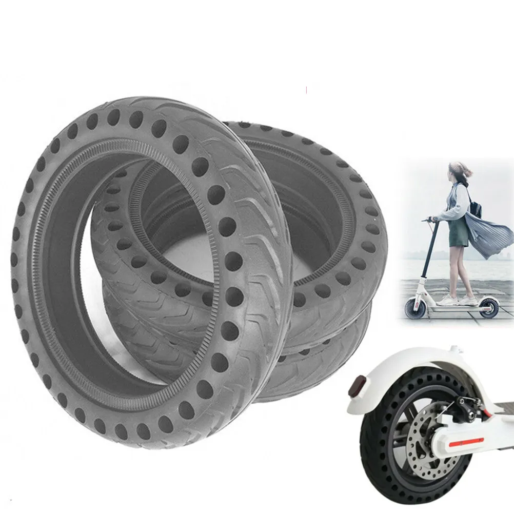 8 Inch Tubeless Electric Scooter Tire Rubber Honeycomb Structure Non-Pneumatic Shock-Absorbent Anti-Explosion Tire for
