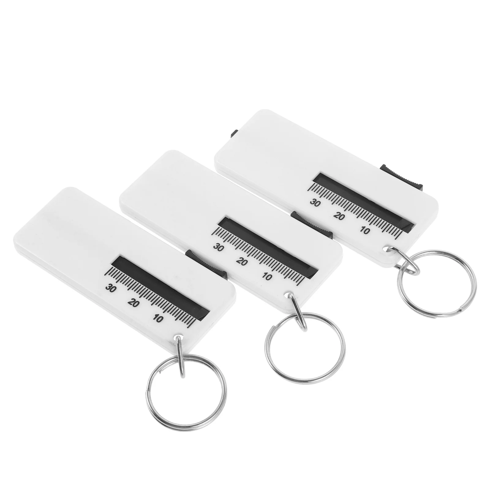 

3Pcs Car Tire Thread Gauge Solid Build Tread Depth Measuring Tool for Quick Wear Assessment Reliable Driving Safety Instrument