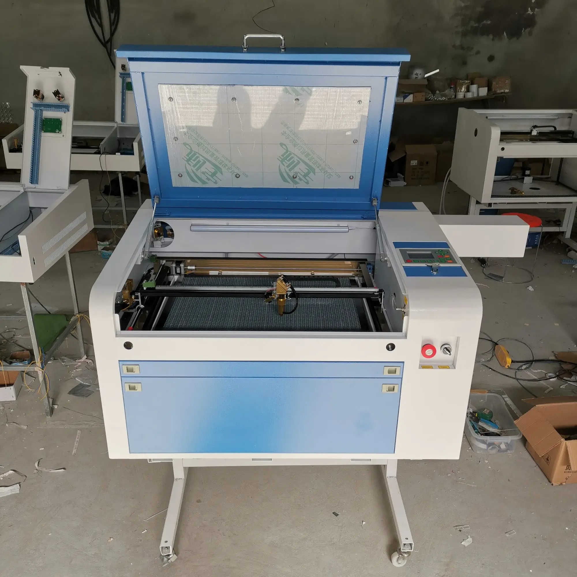 RECI 100W Ruida 6445 Control 4060 Laser Cutting Machine FREE To Russia Include Customs Duty And Tax