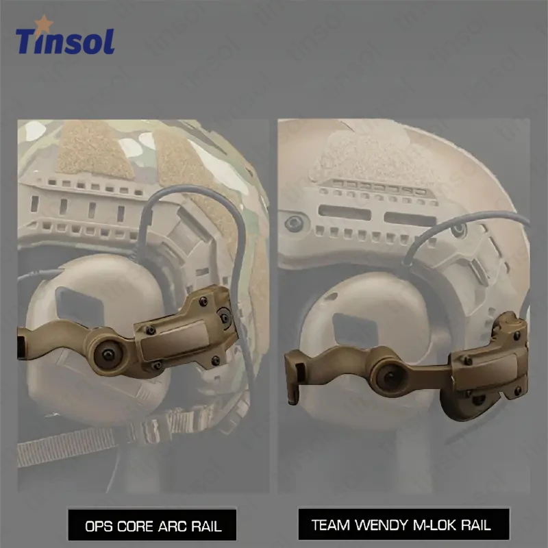 

TINSOL 2026 Новый тактический адаптер-крепление Free-Angle для гарнитур ARC/Team Wendy на шлемы M31/M32