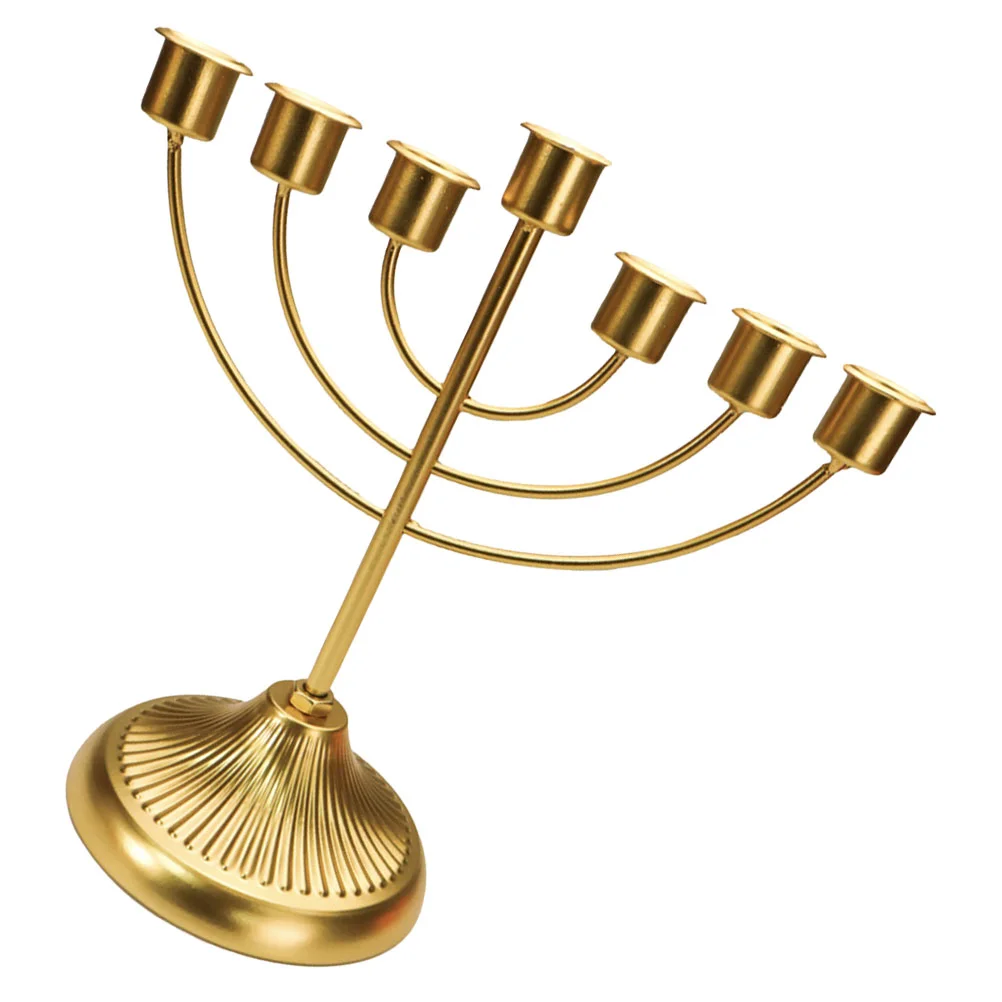 

Sconces Menorah Chalice Decorative Holder Retro Metal Candlestick Holders Tabletop Golden Decoration Stands