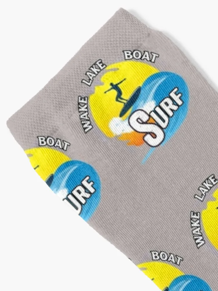 Wake lake boat surf,wake surfing,all you need is a surf,surf quotes gift for friends and family Socks kids Socks Ladies Men's