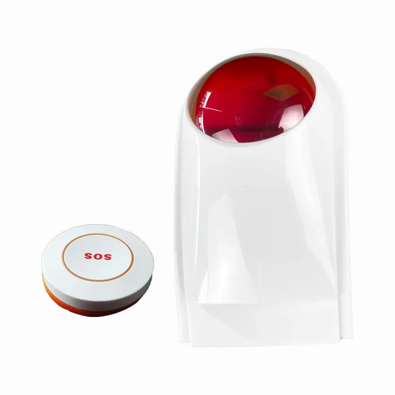 Sound and Light Alarm Toilet Help Wireless Emergency Call Signal Light