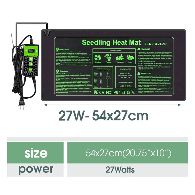 ABLG Reptile Heating Pad 10X20 - Seedling Heat Pad review and price