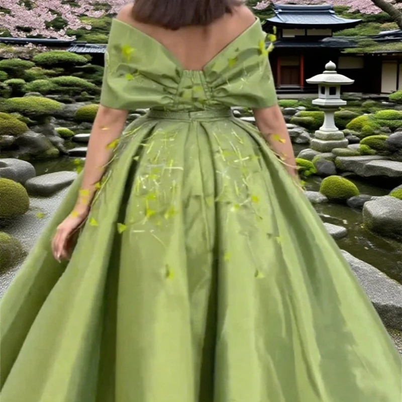 Robe de bal élégante de haute qualité, épaules dénudées, longueur cheville, robes de soirée formelles pour filles noires, personnalisées