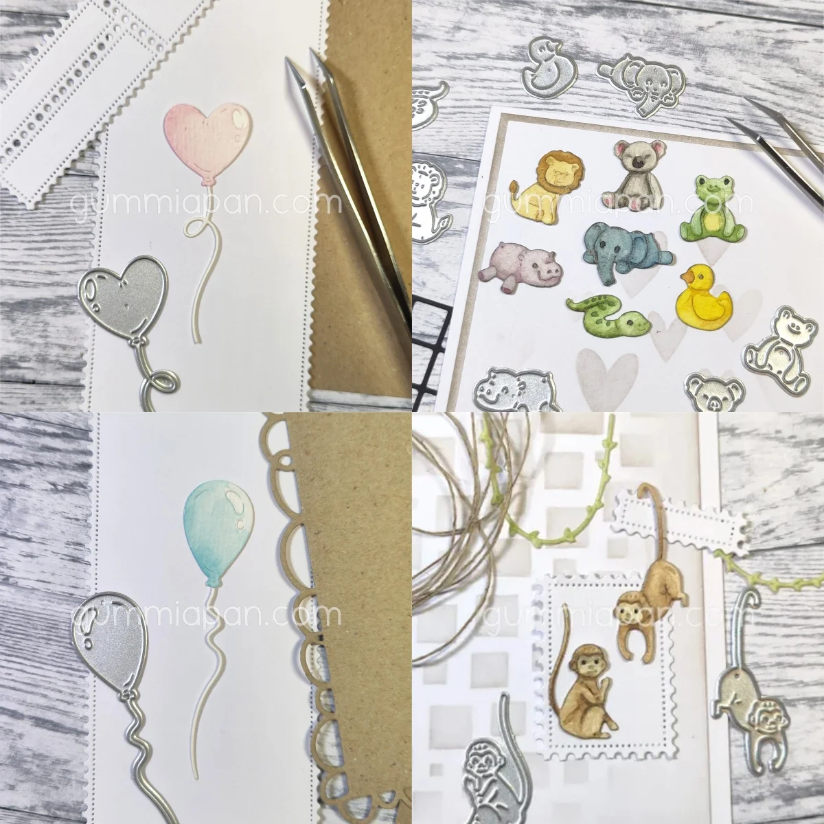 

Mini Balloon animal diy metal cutting dies sets paper card album mould embossing craft decorating scrapbook 2025 new arrivals