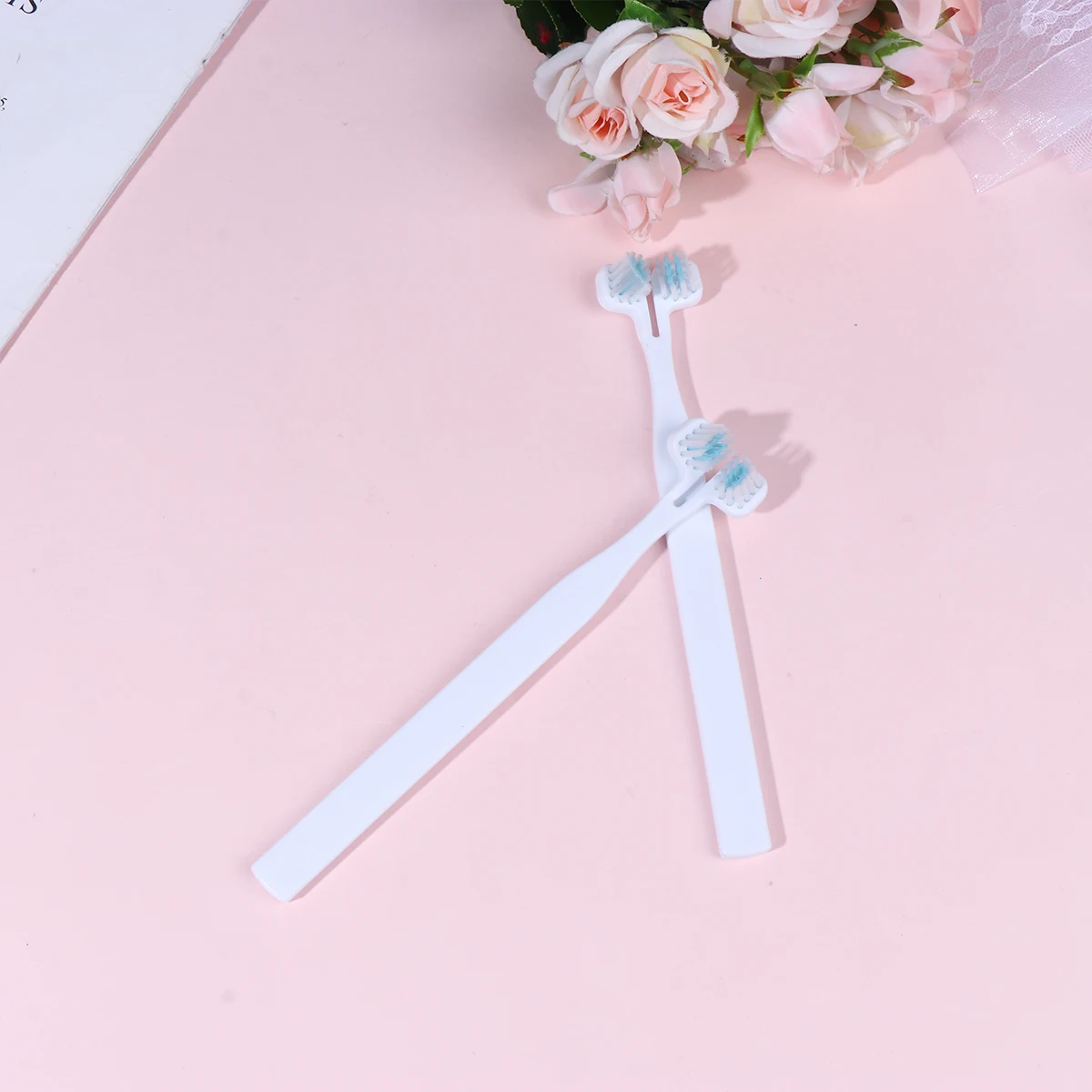 

5 Pcs Pet Toothbrush Soft Bristles Dental Cleaning Supplies for Dogs Cats al Hygiene Travel Portable Double Head Brush