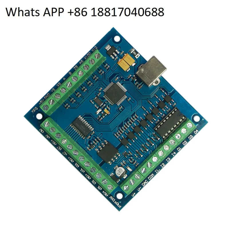 

MACH3 control card 100KHz USB four-axis sports card supports limit 12-24V
