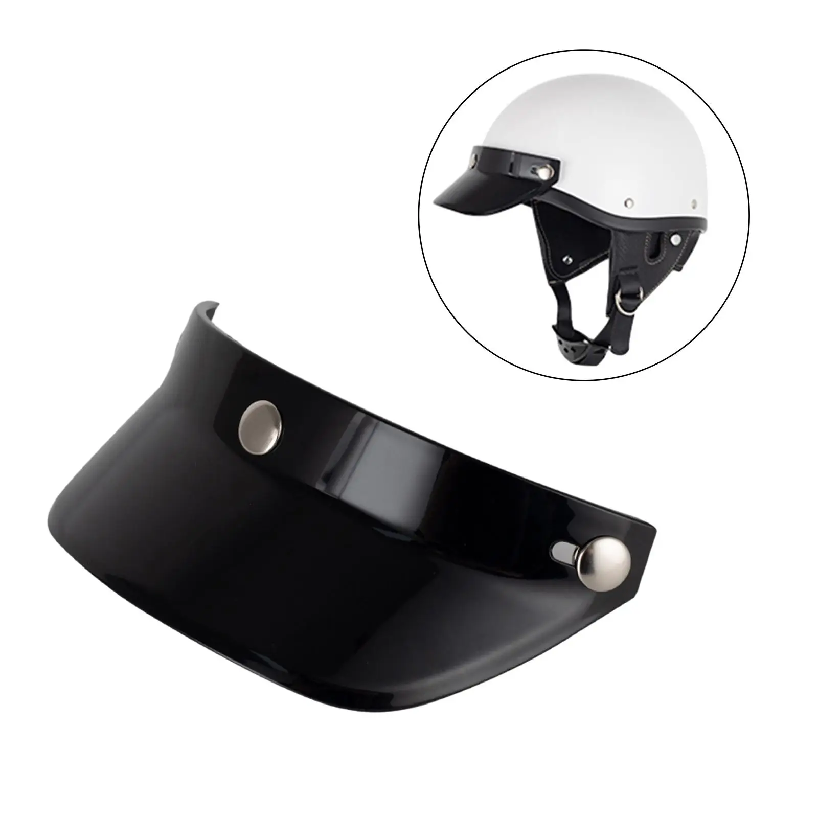 

Retro Motorcycle Visor Peak Cover Part Scratch Resistant Protective Cover for Modular Motorcycle Helmet