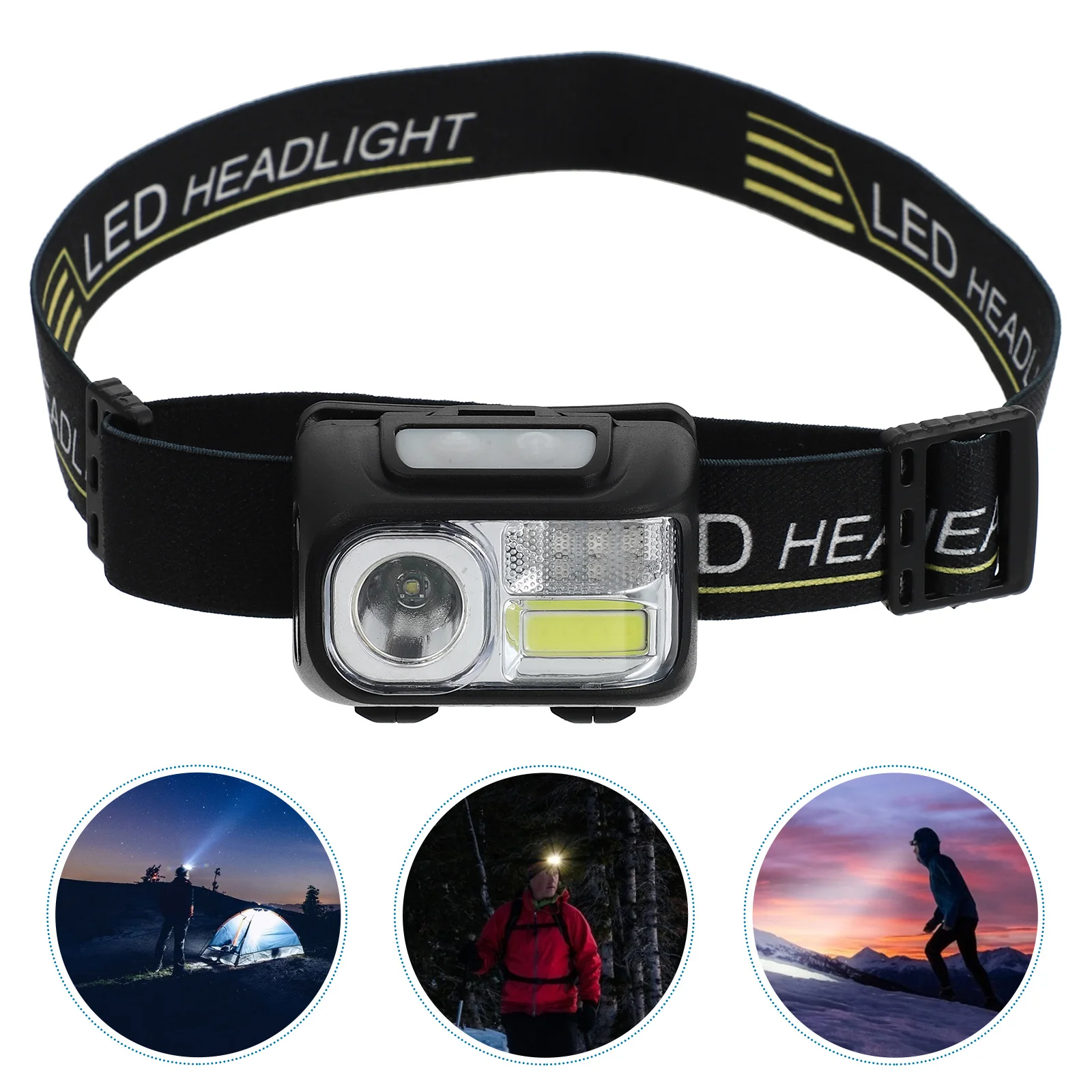 Led قابلة للشحن في الهواء الطلق كشافات Usb شحن مصباح لجهاز الاستشعار للتخييم التنزه الصيد ركوب تسلق ليلة الشعلة #3