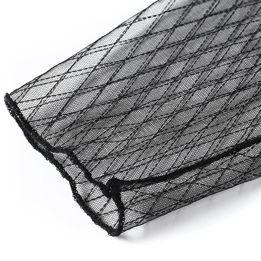 المرأة بسيطة طويلة الأكمام شاش شفاف بلوزة عادية دوت طباعة قميص المؤنث قميص فام الخريف Blusas