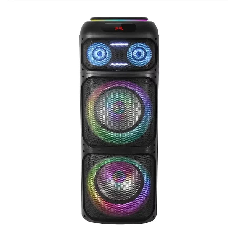 Portable Dual 12 Inch Tower Speaker Wireless Bluetooth Karaoke System High Power Dancing Party Sound Box With Microphone New