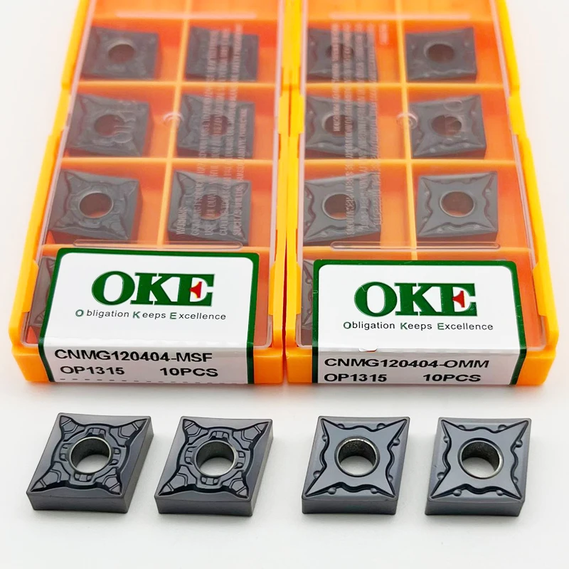 CNMG120404 CNMG120408 OMM OMF MF MSF OP1215 Carbide Inserts CNMG External Turning Tools CNC Lathe Cutter For Stainless Steel