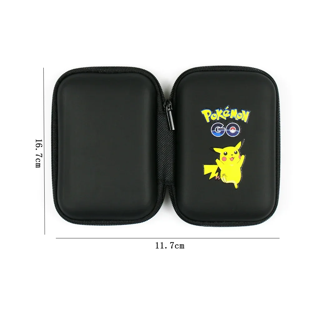 Pokemon Pikachu Game Card Storage Bag Cartoon Figure Portable Collect Trading Card Protection Box Binder Kids Gifts Toys