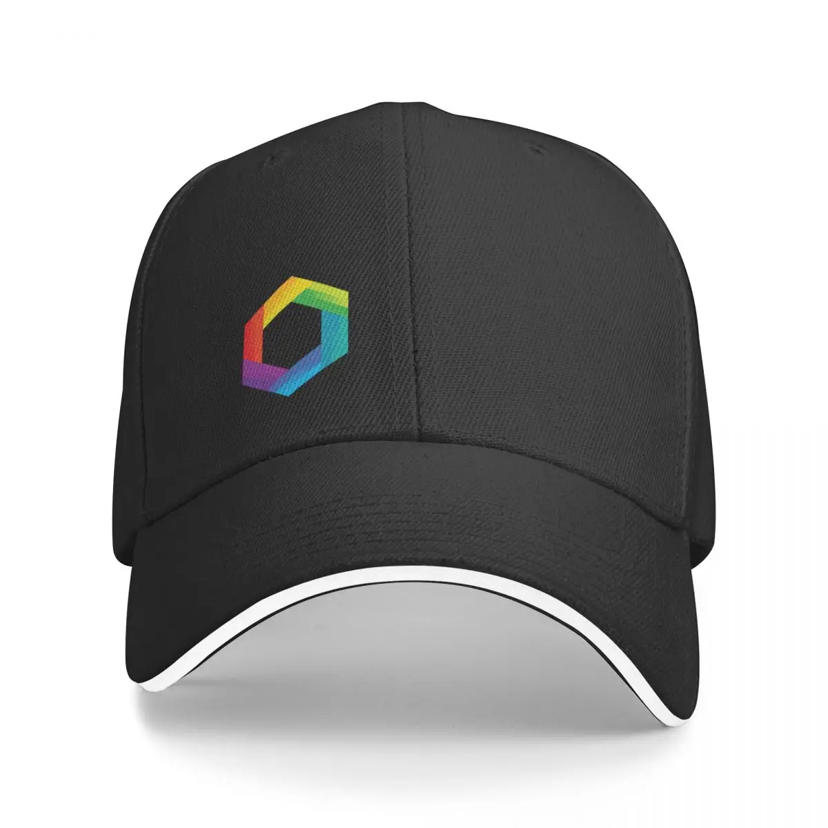 OUTbio San Diego Rainbow Logo with Horizontal Black Text Baseball Cap Anime Hat Thermal Visor Sun Cap Women's Beach Visor Men's