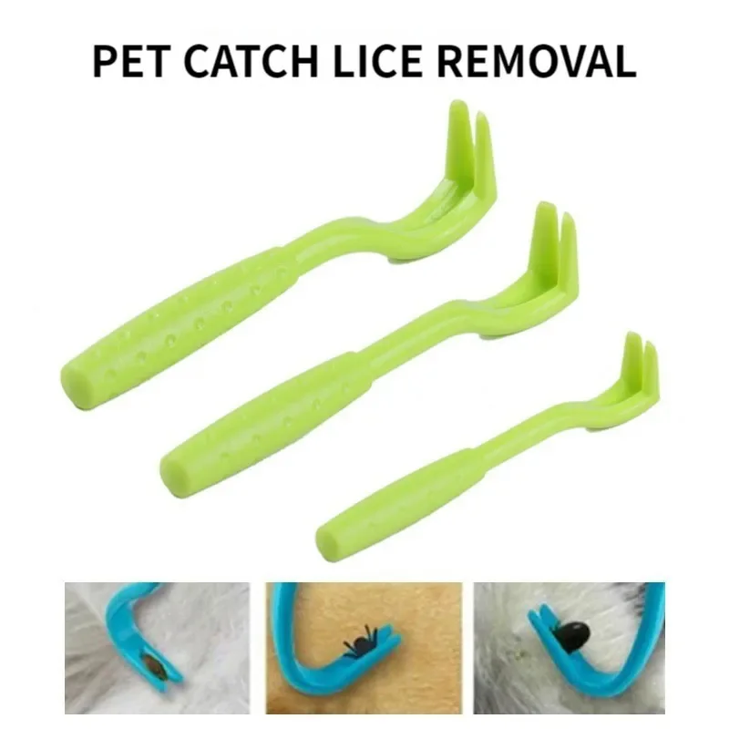 3 Pcs Tick Remover,Blue Green Tick Removal Tools Remove Ticks for Dogs Cats, 3 Size Tick Twister Tick Tweezers Tick Hooks, Pain