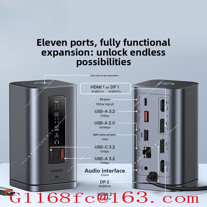 17 in 1 Desktop Docking Adapter Suitable for Computers, Tablets, Mobile Phones, Multifunctional Converters, Splitters