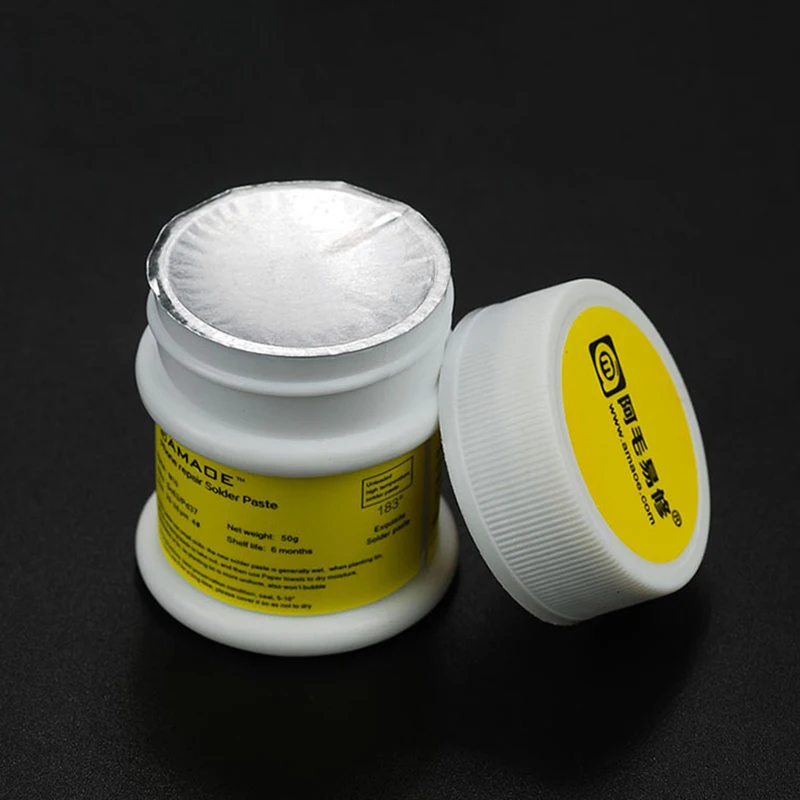 AMAOE M9/M10/M11 Solder Paste 50g 138/183/217 Low Temperature Sn42Bi58 Tin Paste Flux For Mobile Phone PCB BGA SMD Repair Tools