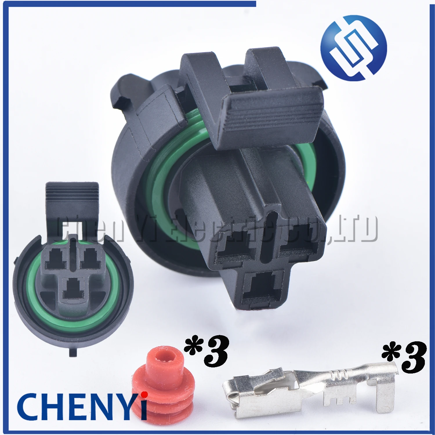 3 Pin 2.8mm series female Automotive waterproof connector water temperature sensor throttle engine plug
