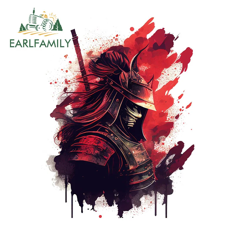 

EARLFAMILY 13 см x 10,3 см Виниловая японская Татуировка самурая Автомобильная наклейка окклюзия царапина зеркало заднего вида наклейка водонепроницаемый Декор