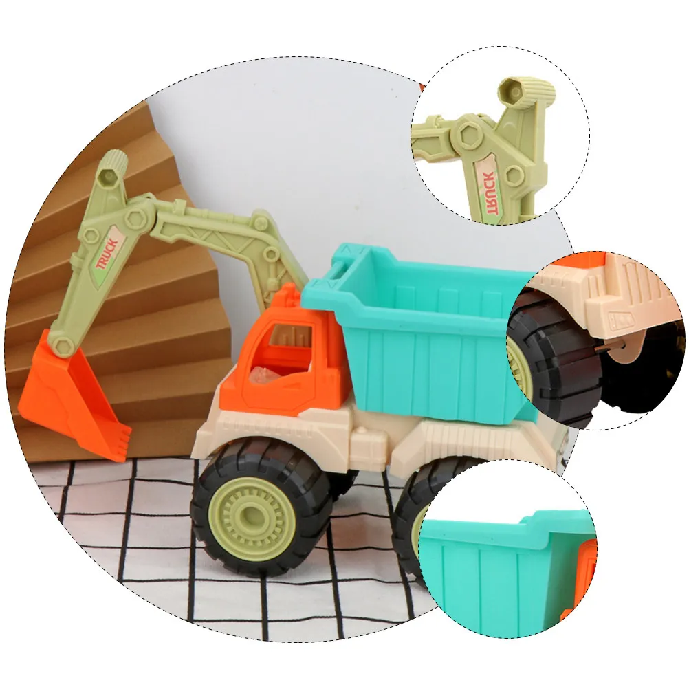 1Pcs Excavator Truck Kid Construction Vehicle Plastic Lightweight Engineering Truck Sand Beach Fun Playing Gift view 6