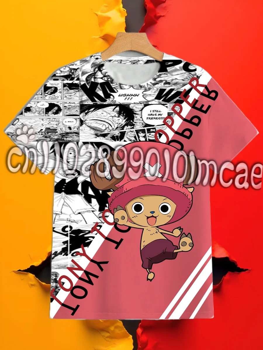 Anime une pièce T-shirt Cosplay Luffy Roronoa Zoro vêtements d'été vêtements de sport pour enfants ample confortable mode T-shirt haut