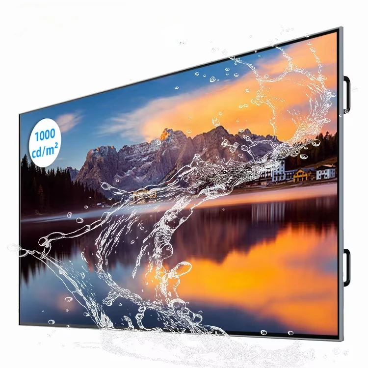 

High brightness outdoor waterproof 1000 nits integrated advertising TV 65-inch large screen digital TV menu board