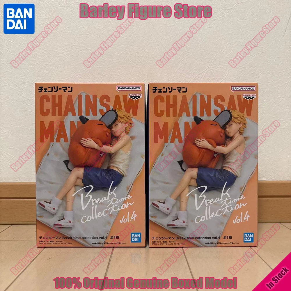 

Оригинальная фигурка BANDAI BANPRESTO Chainsaw Man Break Time Vol.4 Денджи и Почита, коллекционная модель, игрушка, декор, в наличии