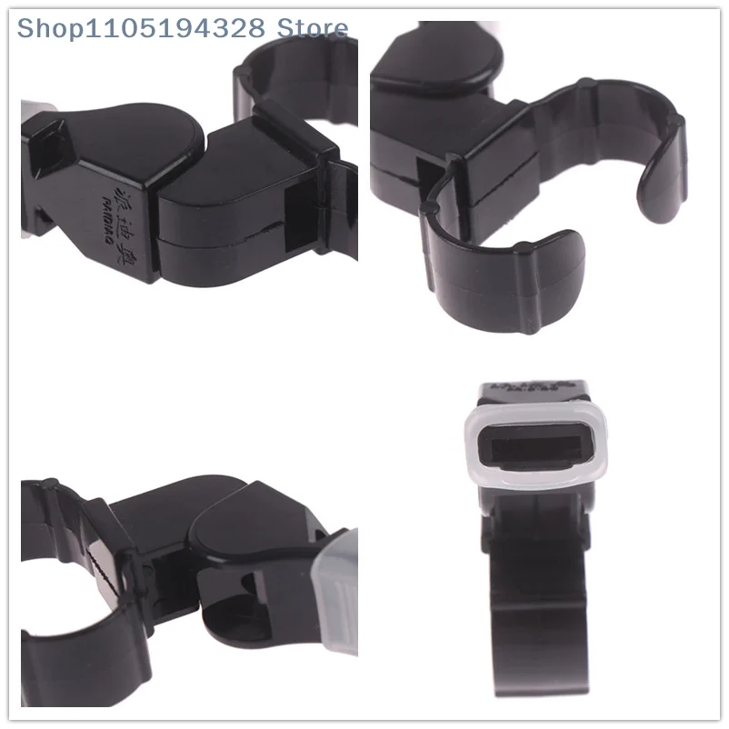 

[YA] Черный пластиковый свисток с жемчужным захватом для пальцев, спортивный скейт/футбольный свисток для рефери