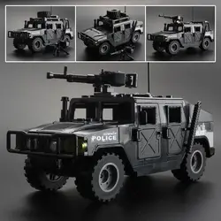 WW2 Military Humvee Jeep 2 Modes Armored Vehicle Army Car Building Blocks Bricks Classic Model Figure Moc Toys Boys Kids Gift