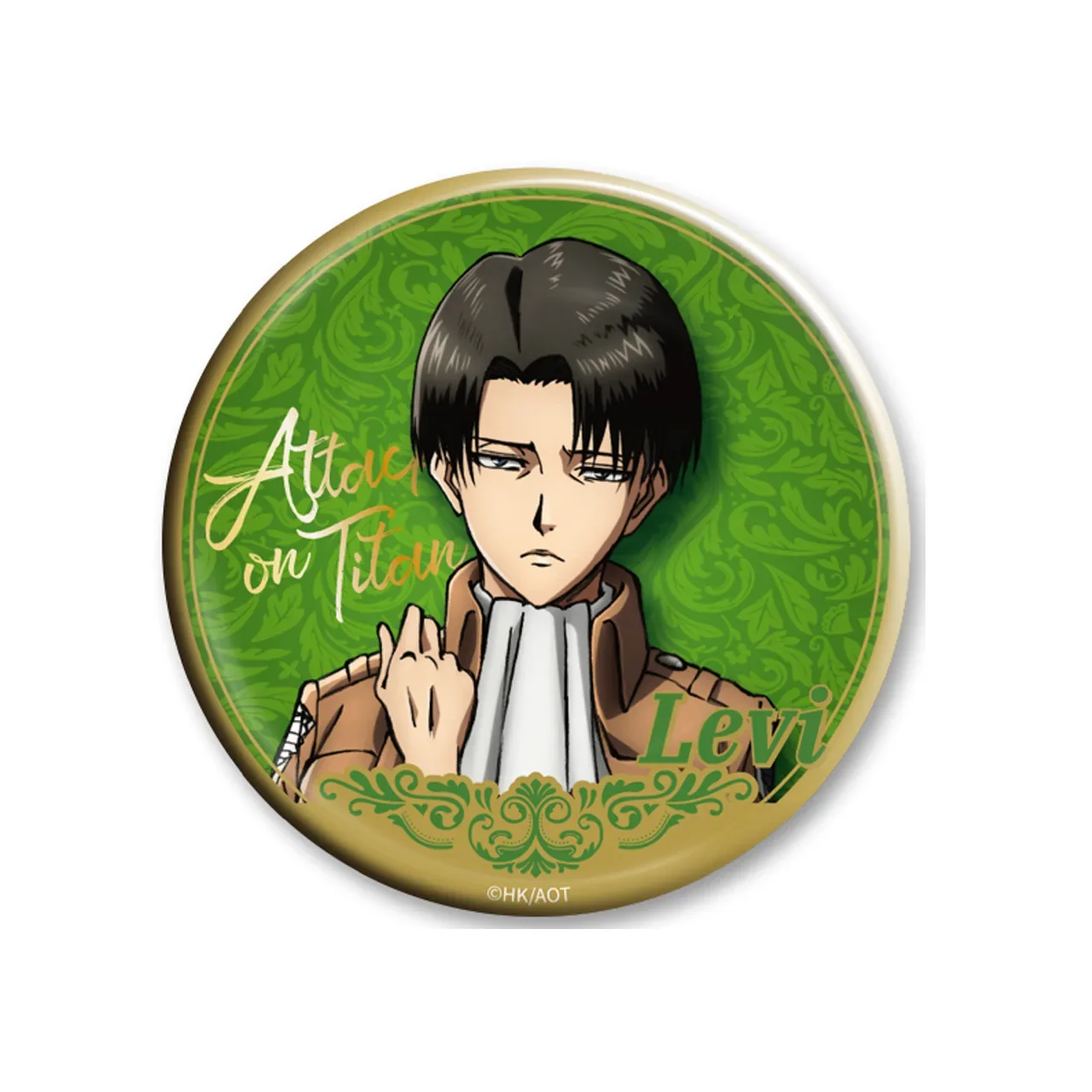 Anime Shingeki No Kyojin/Attack on Titan Levi Ackerman Eren Jaeger Mikasa·Ackerman Cosplay Double Flash Badge Ambitus