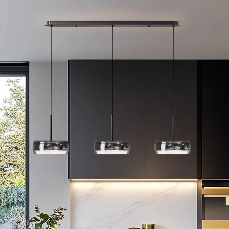 Modern dine dining room Pendant lights indoor lighting Ceiling lamp hanging light led chandelier decorative interior lighting view 4