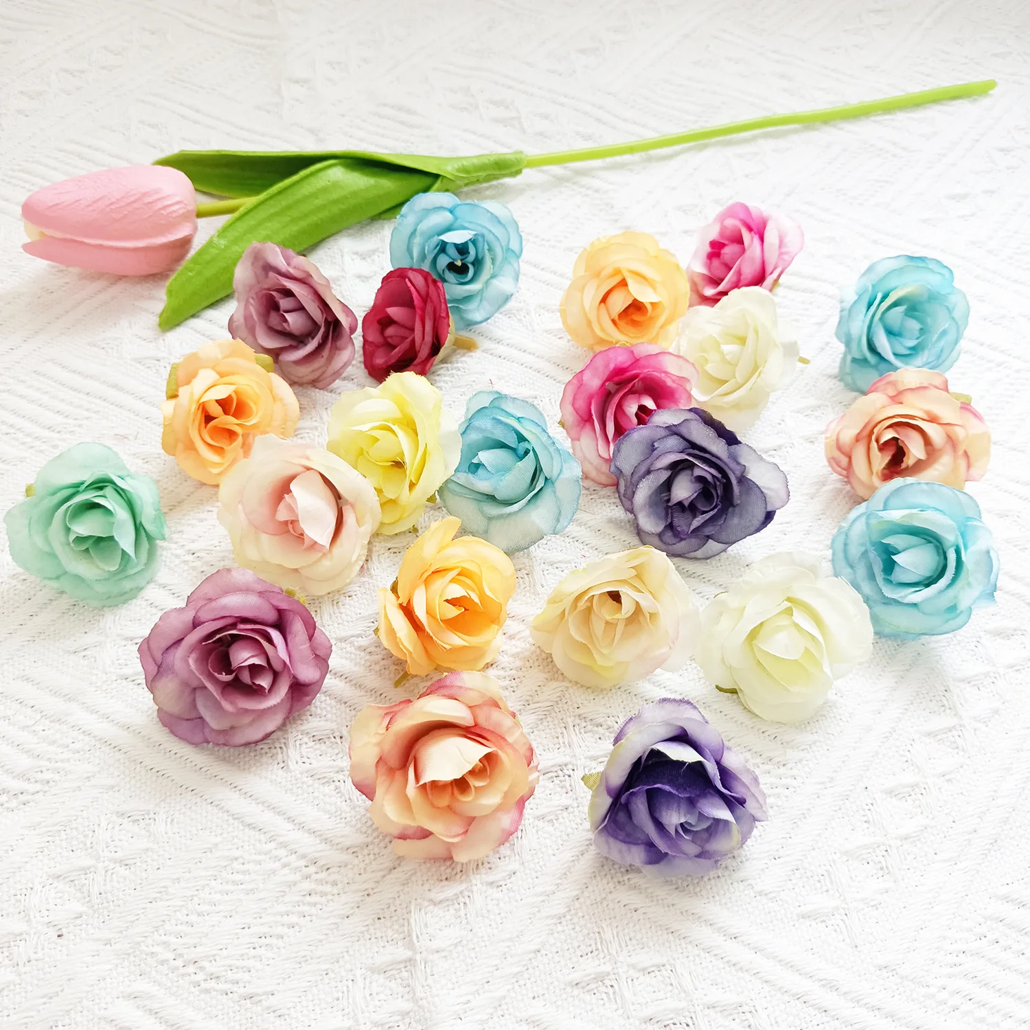 

10Pcs Artificial Roses Flowers Silk Flower Head Wedding Home Decor Accessories DIY Birthday Party Scrapbooking Craft Floral