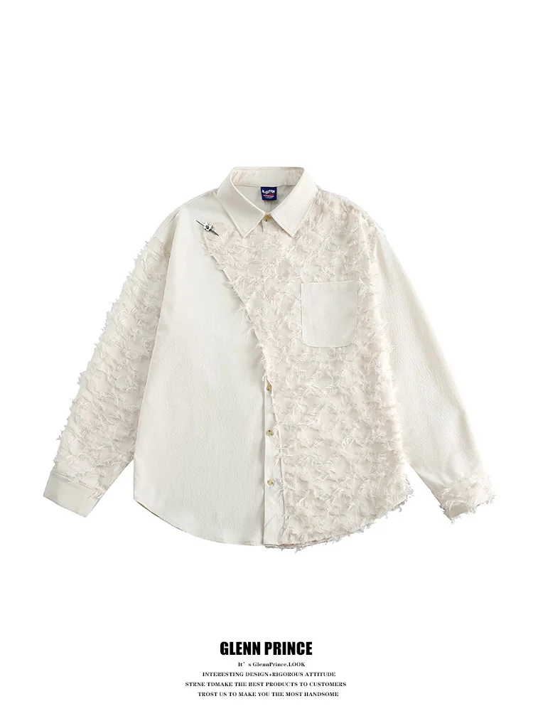 

Мужская куртка с длинными рукавами, металлическими пуговицами и бахромой в китайском стиле, GPstudio, новая китайская модная тенденция, свободный крой, молодежная мода