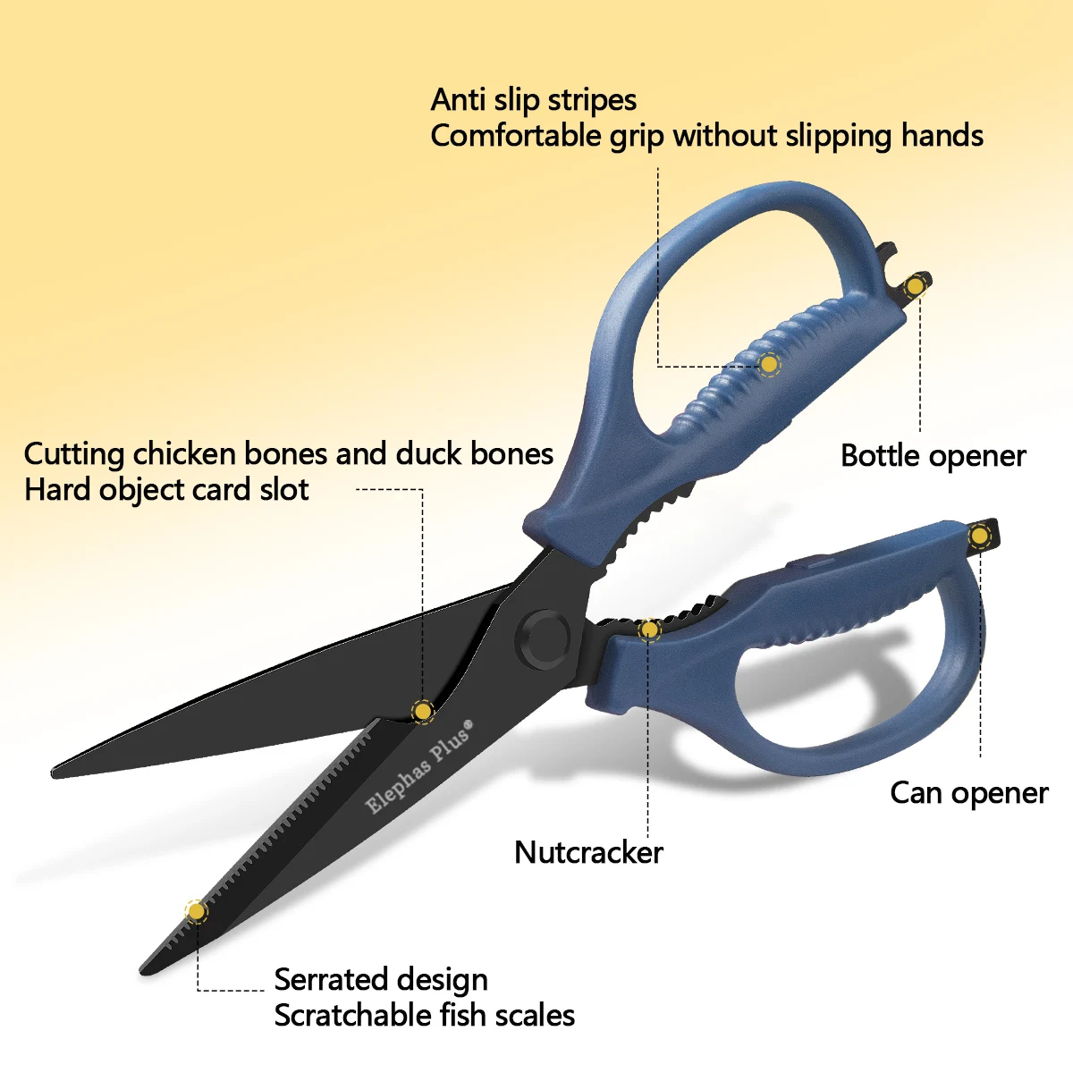 1/2Pcs,Kitchen Tools Set,SK5 Stainless Steel Heavy Duty Scissors for Bone Meat Poultry Fish,Olive Oil Dispenser Bottle Sprayer