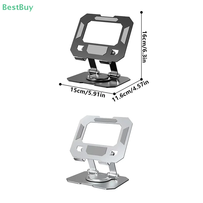 360° Rotatable Tablet Stand Adjustable Foldable Desktop Stand Holder Compatible For 4.7-12 Inch Ipad Pro/Air/Min Laptop Tablet