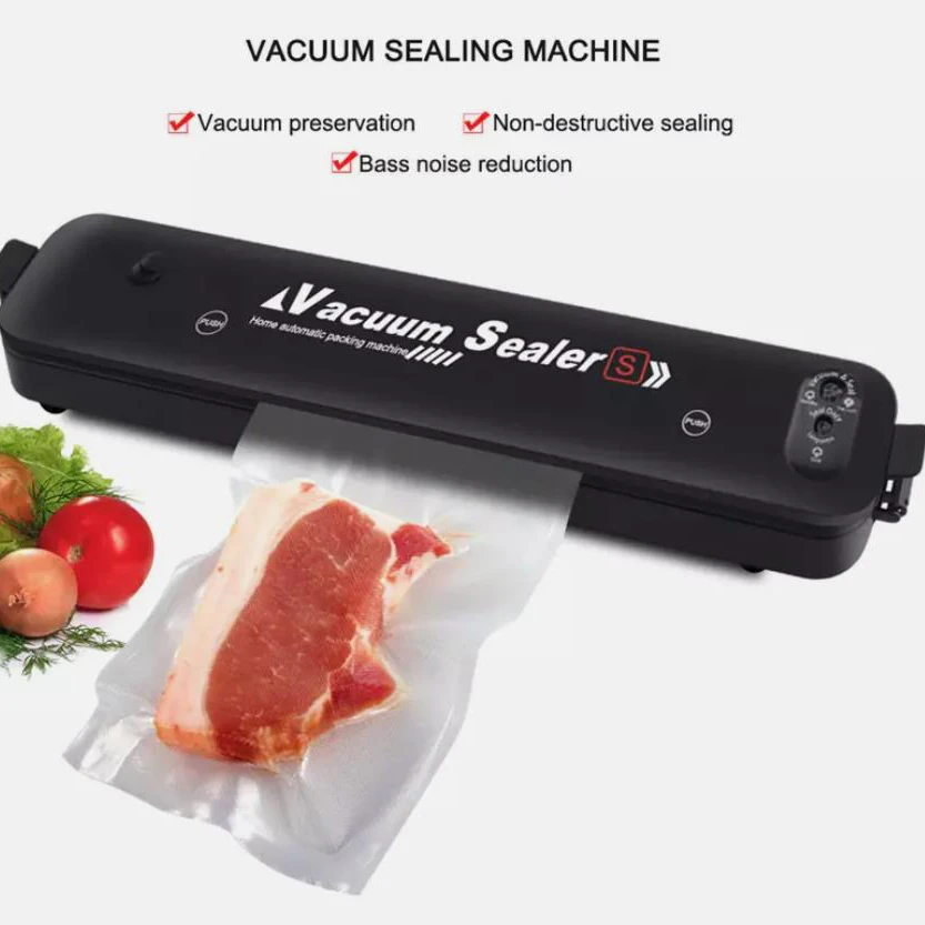 Machine de mise sous vide automatique à double mode avec 15/50 sacs sous vide pour la conservation des aliments en cuisine, machine de mise sous vide portable pour aliments secs et humides
