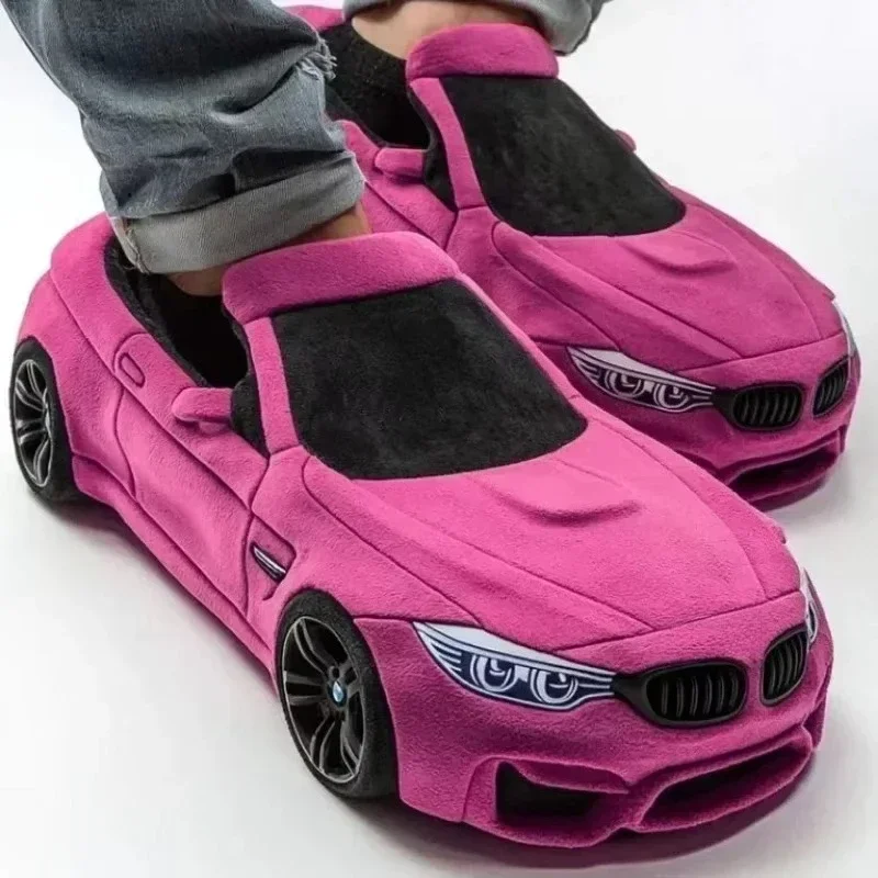 

2025 Cool Car Schuhe Plush Slippers For Porsche Plush Slippers Racing BMW Plush Slippers Toy Christmas Gifts
