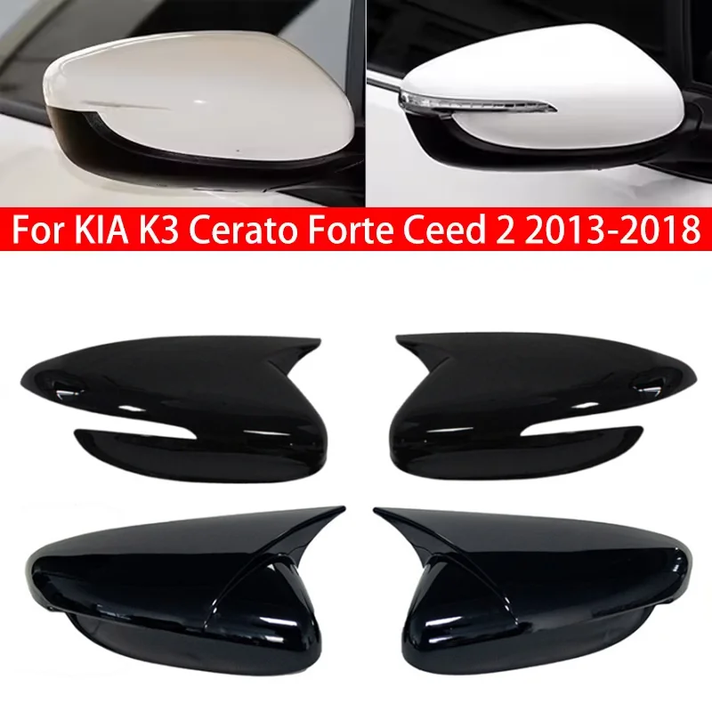

For KIA K3 Cerato Forte Ceed 2 2013-2018 Car Rearview Side Mirror Cover Wing Cap Exterior Door Case Trim Housing Car Accessories
