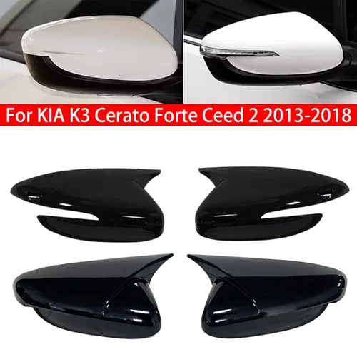 Para KIA K3 Cerato Forte Ceed 2 2013-2018 cubierta de espejo retrovisor lateral de coche tapa de ala puerta Exterior caja embellecedora accesorios de coche