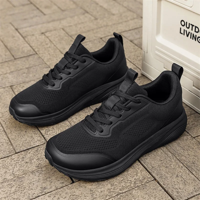 Extra Wide Mens Sport Shoes Breathable Lightweight Running Shoes for Men Minimalist Sneakers Lace Up Casual Walking Shoes