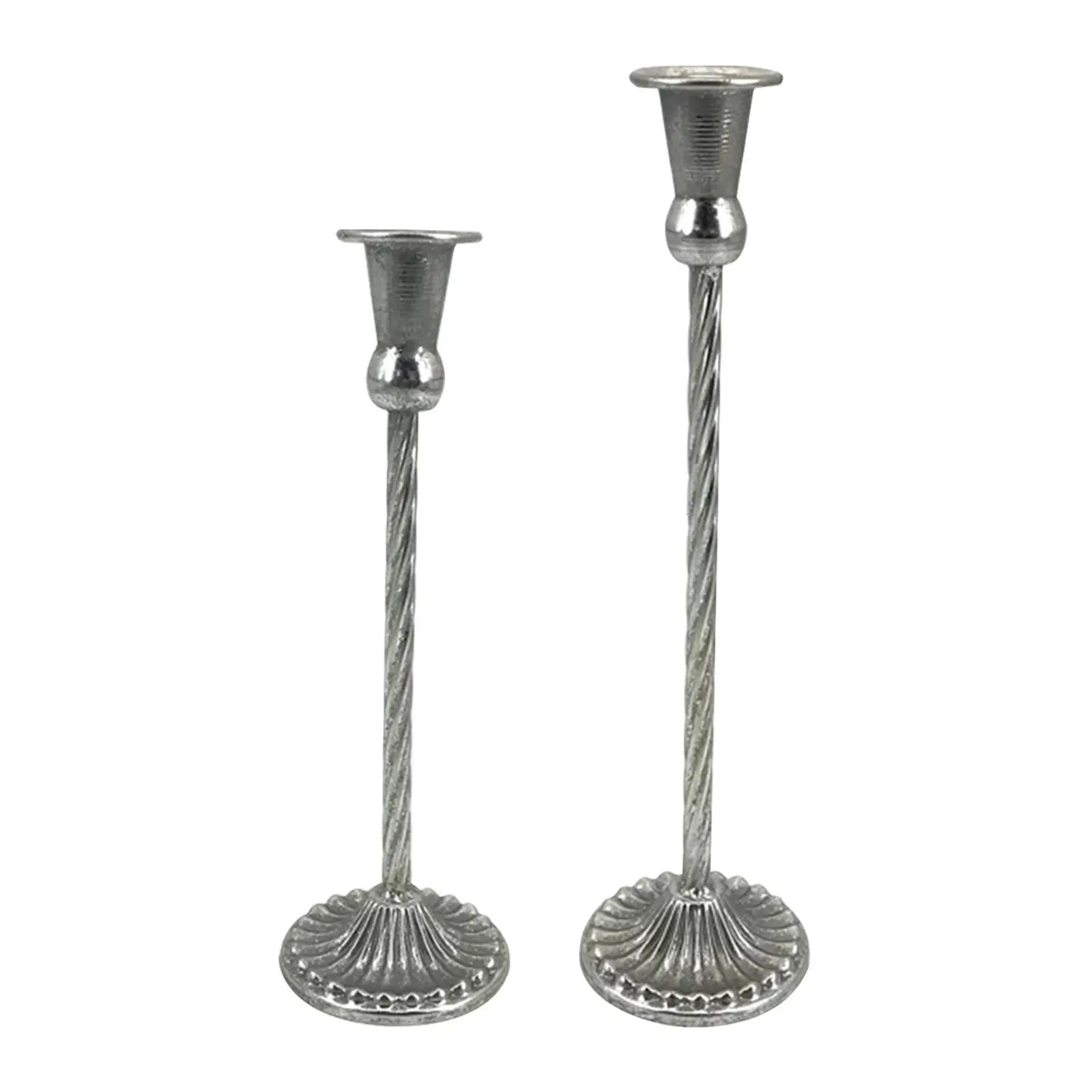Iron Candlestick Decorative Tabletop Pillar Candle Holder Candle Stand for Thanksgiving Birthday Dining Room Halloween Banquet