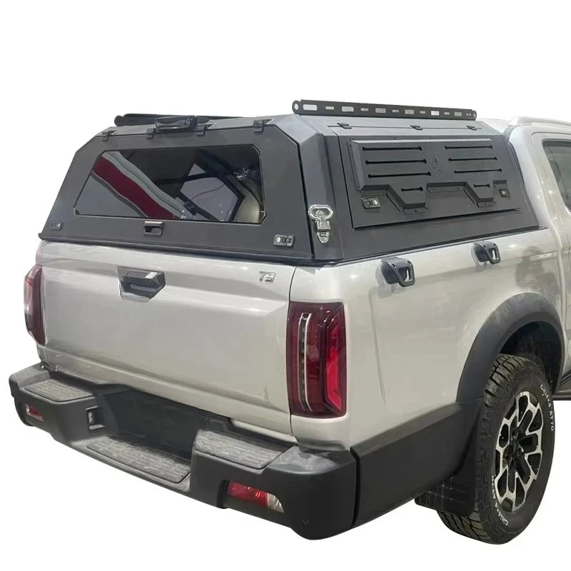 High Quality Auto Parts T9 Pickup Dedicated Waterproof Manganese Steel Hard Canopy With Built-in Storage Box 3