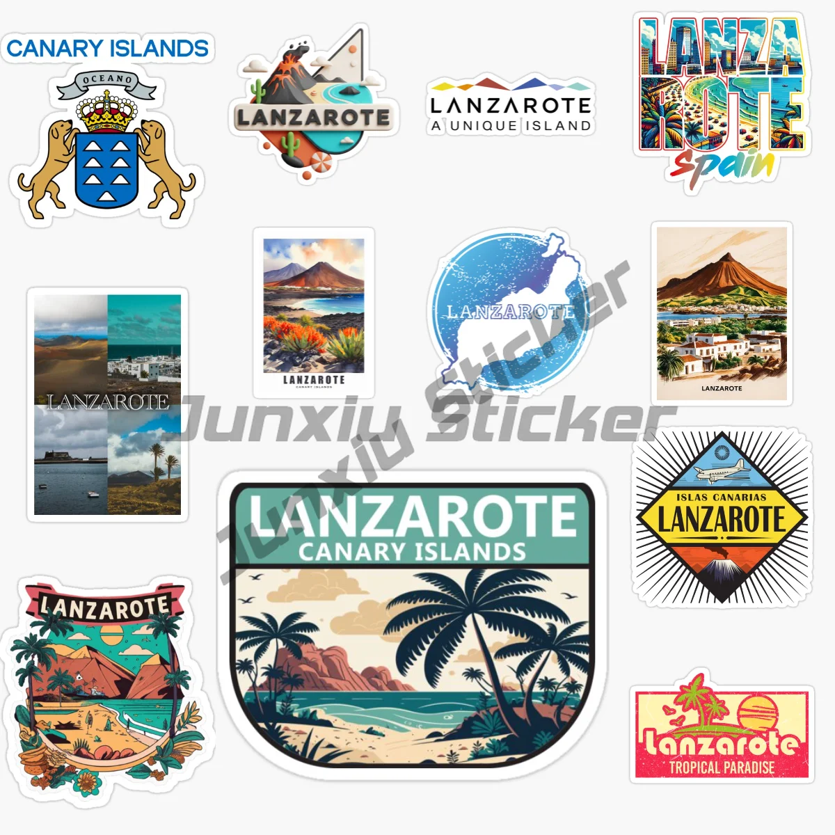 

LANZAROTE Spain Canary Islands Volcanic Island Car Sticker Vinyl Self-Adhesive Decorative Decal